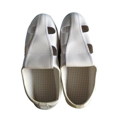 White Color Unisex PVC Four Hole Esd Cleanroom Shoes