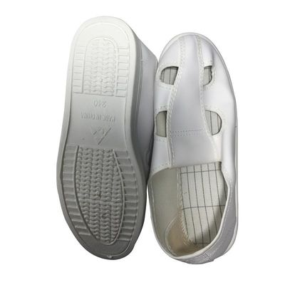 White Color Unisex PVC Four Hole Esd Cleanroom Shoes